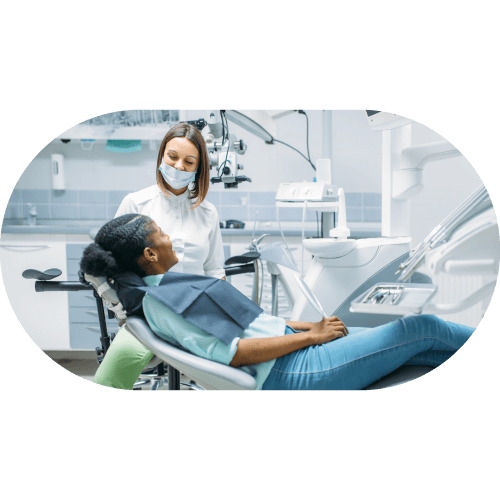 patient in dentist chair